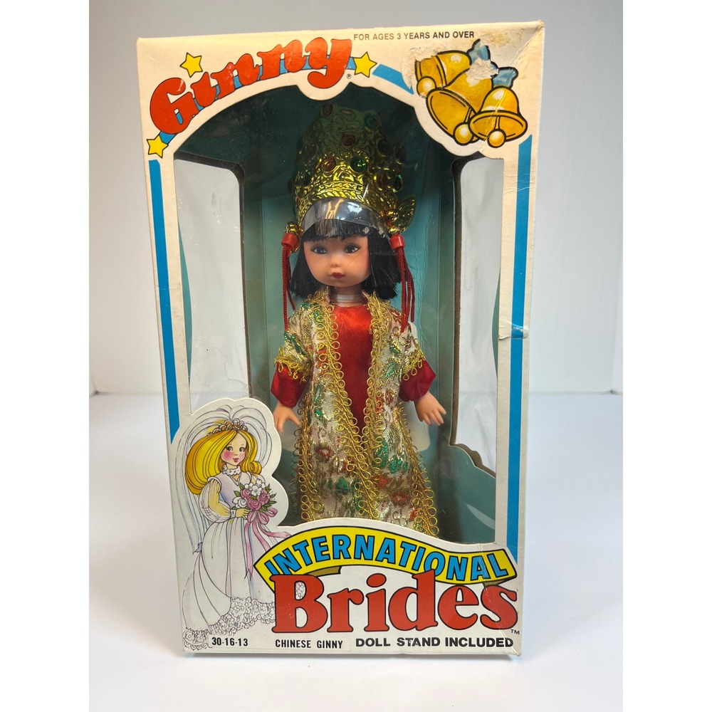 Vintage 1982 Vogue Ginny International Brides Chinese Ginny Doll 30-16-13 NIB